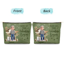 Gift For Yourself,Gift For Women,Gift For Men,Travel,Happy - All My Travel Crap - Personalized Cosmetic Bag