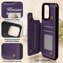Family,Parents,Memorial,Gift For Mother,Gift For Father,Gift For Sibling,Sad - Custom Photo Memorial I Will Carry You With Me - Personalized Leather Flip Wallet Phone Case