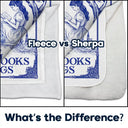 Reading,Dog Lovers,Dog Mom,Cat Lovers,Cat Mom,Gift For Yourself - Once Upon A Time There Was A Girl Loved Books & Dogs Cats - Personalized Fleece Blanket, Sherpa Blanket