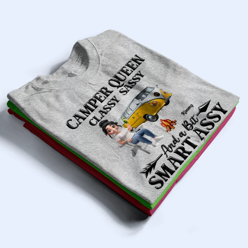 Camper Queen Classy Sassy - Personalized T Shirt