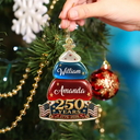 Independence Day,America 250th,Christmas,Proud,Family,Custom Text - Stars And Stripes Christmas Together We Make A Family Tree - Personalized Custom Shaped Acrylic Ornament