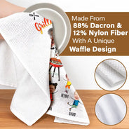Custom Photo,Grilling,Gift For Father,Dad - Children,Funny - Custom Photo Daddy's Grilling Buddies - Personalized Kitchen Towel