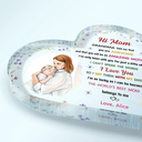 New Mom,Love,Gift For Mother - Custom Photo The World's Best Mommy Belongs To Me - Personalized Heart Shaped Acrylic Plaque