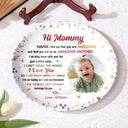 New Mom,Love,Gift For Mother,Photo,Sentimental - Custom Photo The World's Best Mommy Belongs To Me - Personalized Ceramic Plate