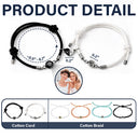 Happy,Gift For Bestie,Old Best friends,Gift For Sisters - Custom Photo Besties Sisters Forever - Personalized Photo Projection Bracelet Magnetic Initial