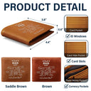Best Dad Grandpa Ever - Personalized Leather Wallet