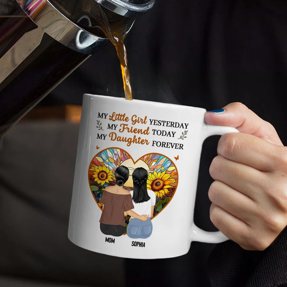 Gift For Mother, Mom - Daughters (Adult), Happy - Mother & Daughter My Daughter Forever - Personalized Mug