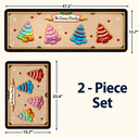 Sentimental,Christmas,Family,Icon - Custom Family Christmas Cookie - Personalized Runner Rug