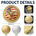 Gift For Father, America 250th, Independence Day, Top Market, Proud, Icon - 250Th Anniversary Best Dad Grandpa Ever Fist Bump - Personalized Commemorative Keepsake Coin