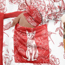 Cat Mom,Cat Lovers,Happy - Cat Mom Toile De Jouy Cats - Personalized Hooded Robe