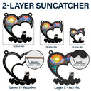 Pet Memorial My Hardest Goodbye Dog Cat - Personalized Window Hanging Suncatcher Ornament
