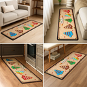 Sentimental,Christmas,Family,Icon - Custom Family Christmas Cookie - Personalized Runner Rug