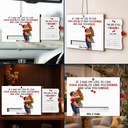 Gift For Couples,Old Couples,Gift For Husband,Gift For Wife,Gift For Boyfriend,Gift For Girlfriend,Love - Calendar I Met You Liked You Love You Forever - Personalized Hanging Wooden Slide Card