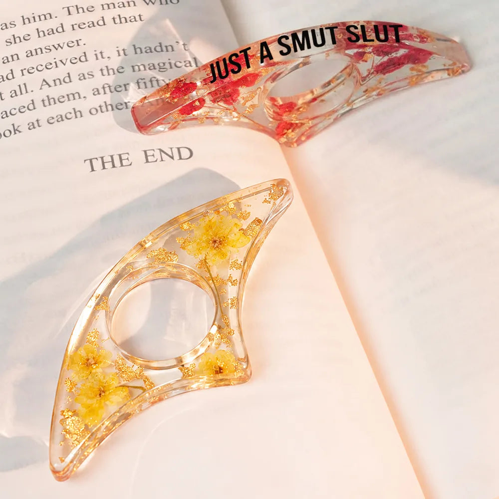Spread Those Pages Like A Good Girl - Personalized Resin Flower Page Holder