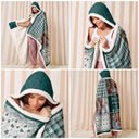 Family, Custom Photo, Memorial, Sad, Gift For Women, Christmas - Custom Photo Memorial When You Really Miss Me Hug This Blanket - Personalized Wearable Hooded Blanket