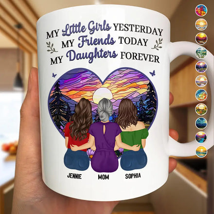 Mother & Daughter My Daughter Forever - Personalized Mug