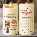Gift For Couples,Gift For Husband,Gift For Wife,Gift For Boyfriend,Gift For Girlfriend,LGBT,Love - Together And Forever Yours - Personalized Flameless LED Candle
