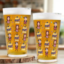 Gift For Father,Custom Photo,Independence Day,Top Market,Proud,Upload Photo - Custom Photo Stars & Stripes Best Dad Grandpa Ever - Personalized Beer Glass