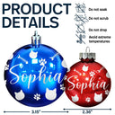 Christmas Ornaments With Name - Personalized Ball Ornament