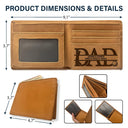 Dad We Love You With Kids Names - Personalized Bifold Wallet