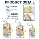 Calendar Custom Photo The Best Daddy Belongs To Me - Personalized Aluminum Keychain