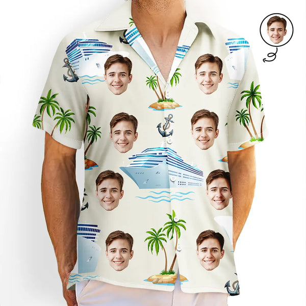 Custom Photo Cruising Pattern - Personalized Hawaiian Shirt