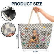The Beach Is My Therapy - Personalized Beach Bag