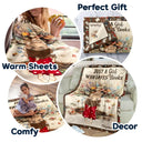 Reading, Gift For Yourself - Book Tree Just A Girl Who Loves Books - Personalized Fleece Blanket, Sherpa Blanket