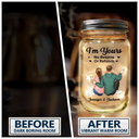 Couples, Gift For Couples - Couple Favorite Song I'm Yours No Returns QR Code - Personalized Mason Jar Light