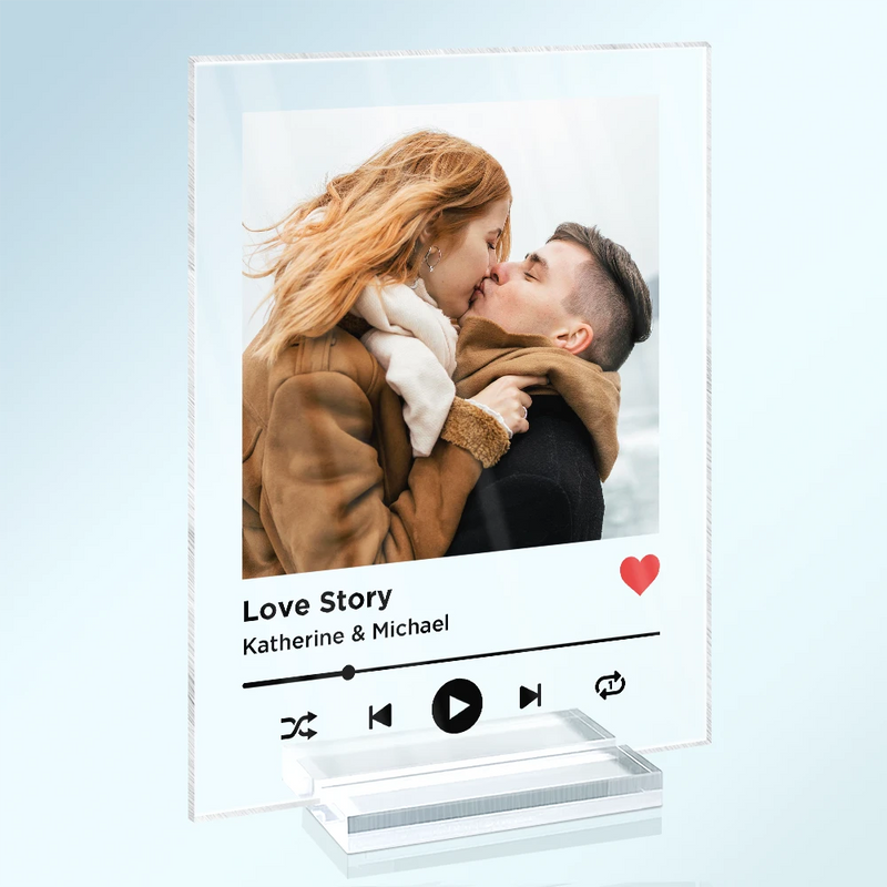 Gift For Couples,Gift For Husband,Gift For Wife,Gift For Boyfriend,Gift For Girlfriend,Love - Couple Anniversary Love Message - Personalized Vertical Rectangle Acrylic Plaque