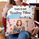 Art Design,Christmas,Cozy,Reading,Gift For Yourself,Photo - 3D Reading Woman & Man - Custom Photo 3D Book Lover This Is My Reading Pillow - Personalized Pocket Pillow