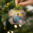 Grandparents Missing You Always - Memorial Gift - Personalized Custom Wooden Ornament