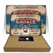 Garage Sign Open When I Like It - Gift For Dad - Personalized Custom Classic Metal Signs