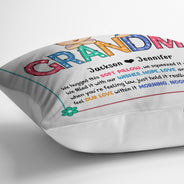 Grandma Nana I Hug This Pillow - Gift For Grandparents - Personalized Pillow