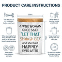 Yoga A Wise Woman Once Said - Gift For Yoga Lovers - Personalized Scented Candle With Wooden Lid