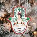Merry Vibes Only - Christmas Gift For Yoga Lovers - Personalized Custom Shaped Wooden Ornament