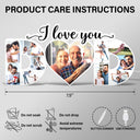 Custom Photo Dad We Love You - Gift For Father - Personalized Custom Shaped Photo Light Box