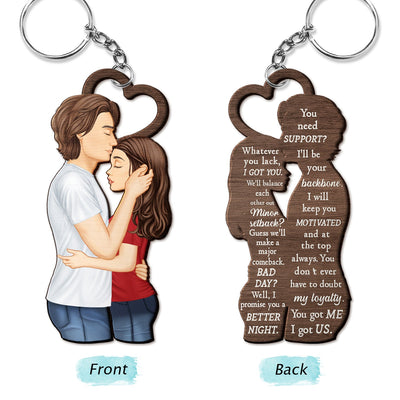 Cutout Wooden Keychain
