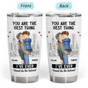 Kissing Couple Best Thing Found On The Internet - Gift For Couples - Personalized Tumbler