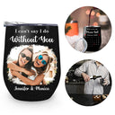 Calendar Custom Photo Save The Date - Gift For Bestie, Wedding Bridesmaid Proposal - Personalized Wine Tumbler