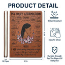 My Daily Affirmation - Gift For Women - Personalized Leather Journal