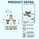 Drive Safe Hoomum - Gift For Dog Mom - Personalized Acrylic Car Hanger