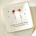 Happy,Gifts For Colleagues,Gift For Bestie - Friendships May Start At The Workplace Colleagues - Personalized Ring Dish