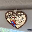 Love,Gift For Couples,Gift For Husband,Gift For Wife,Gift For Boyfriend,Gift For Girlfriend,Anniversary - And So Together They Built A Life They Loved Couples - Personalized Custom Shaped Car Visor Clip