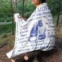 Love,Gift For Bestie,Gift For Sisters,Gift For Daughter - I Filled It With My Wishes Bestie Sister Toile - Personalized Fleece Blanket, Sherpa Blanket