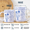 Love, Gift For Couples, Gift For Husband, Gift For Wife, Gift For Boyfriend, Gift For Girlfriend - In Case I Don't Say It Enough Kising Couples Toile - Personalized White Edge-to-Edge Mug