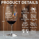 Retirement, Funny, Gift For Yourself, Parents, Gift For Grandparents - I Can Wine All I Want I'm Retired - Personalized Wine Glass