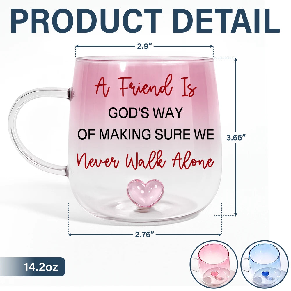 Gift For Bestie,Gift For Sisters,Gift For Women,Gifts For Colleagues,Funny - Right In The Throat Besties Sisters - Personalized Gradient Glass Mug