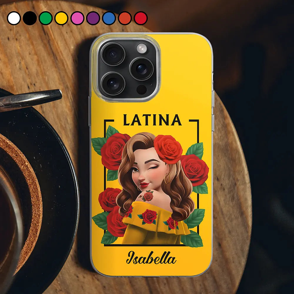 Hispanic Woman Latina Mexican - Personalized Clear Phone Case