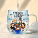 Gift For Bestie,Gifts For Colleagues,Gift For Sisters,Funny,Gift For Sibling - No One Will Ever Be As Entertained By Us As Us Bestie - Personalized Gradient Glass Mug